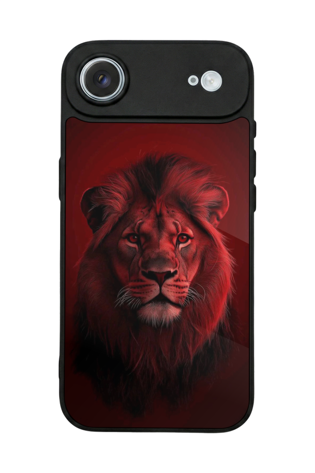 iPhone 17 Air Uyumlu Aslan Tasarımlı Glossy Premium Kılıf