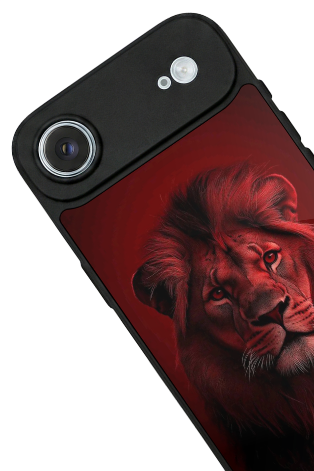 iPhone 17 Air Uyumlu Aslan Tasarımlı Glossy Premium Kılıf