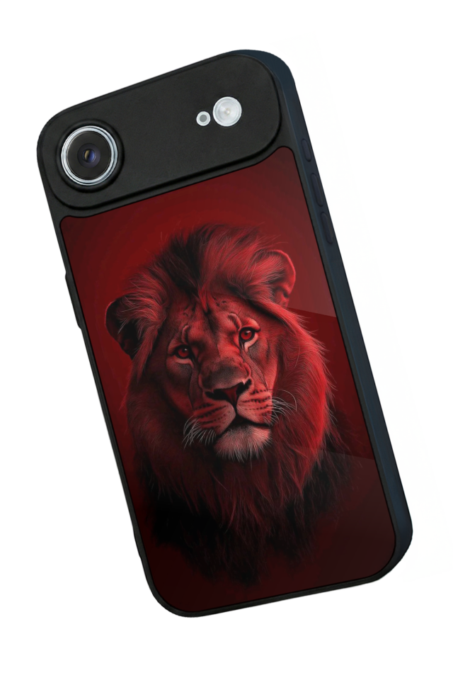 iPhone 17 Air Uyumlu Aslan Tasarımlı Glossy Premium Kılıf