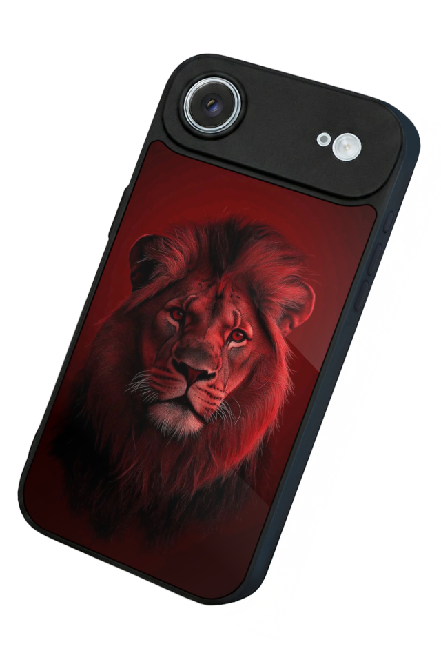 iPhone 17 Air Uyumlu Aslan Tasarımlı Glossy Premium Kılıf