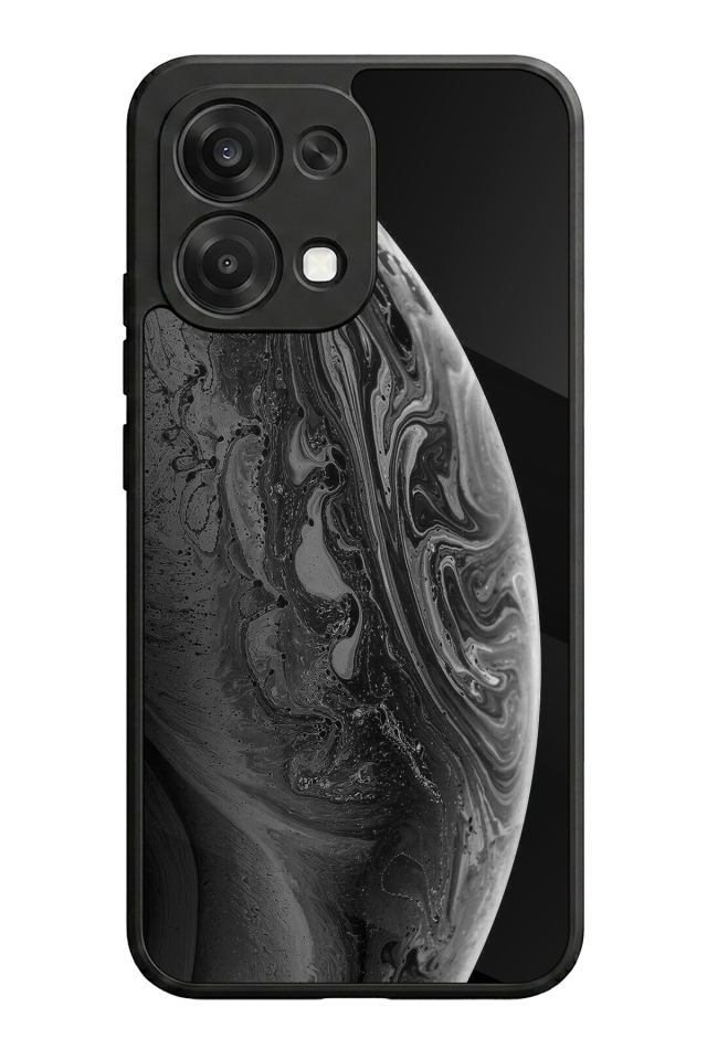 Oppo A6 Pro Uyumlu Ay Tasarımlı Glossy Premium Kılıf