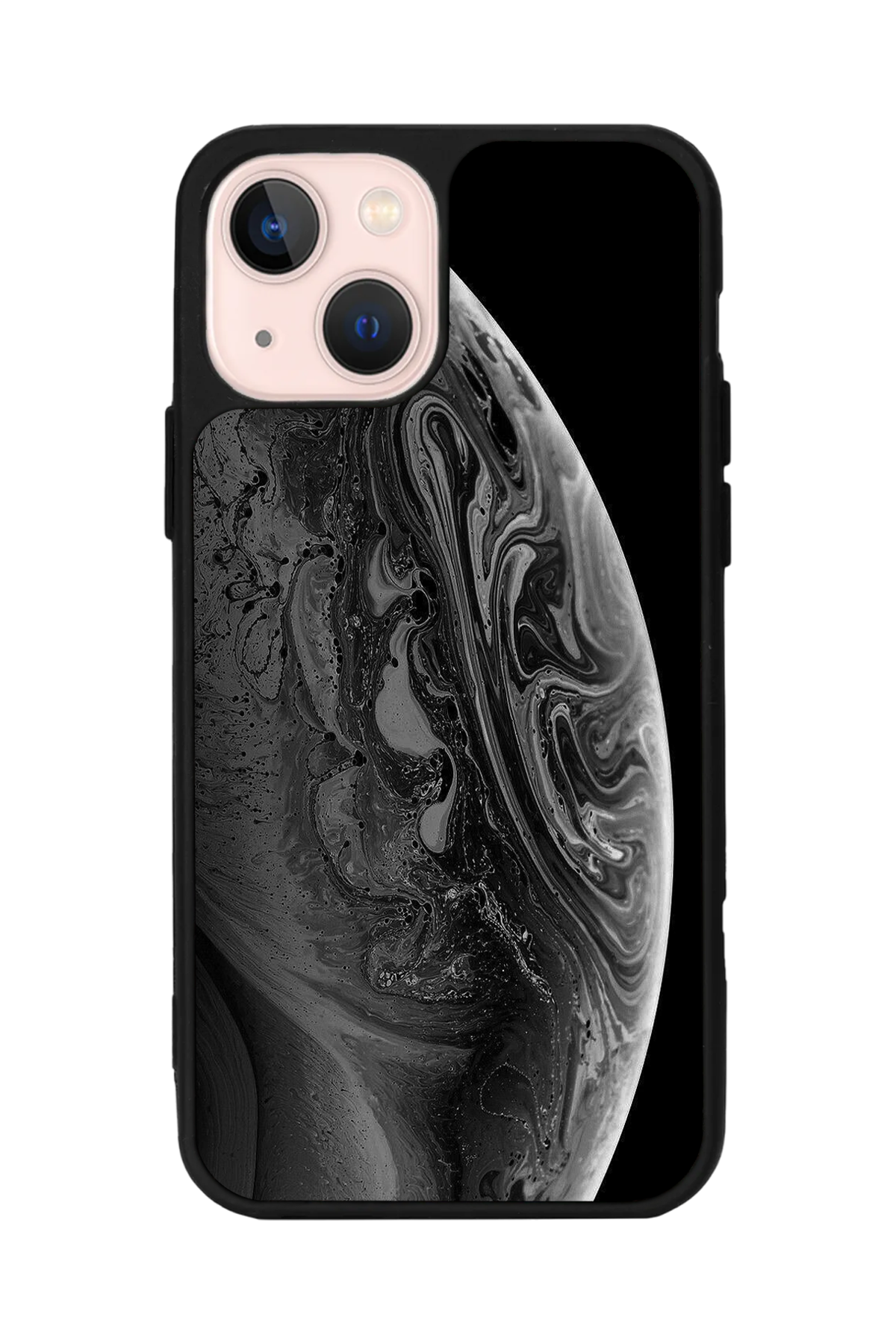 iPhone 13 Mini Uyumlu Ay Tasarımlı Glossy Premium Kılıf