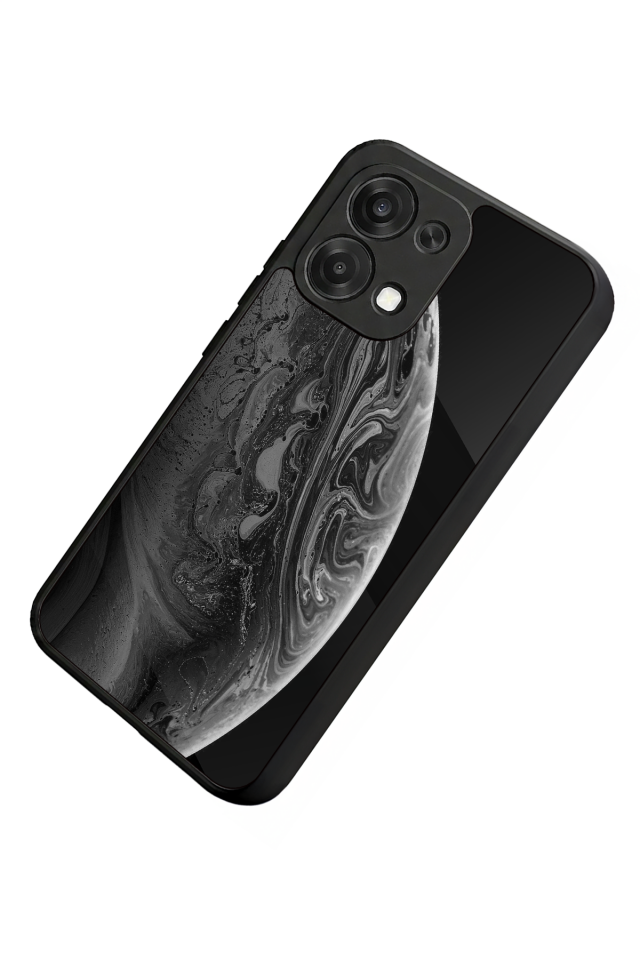 Oppo A6 Pro Uyumlu Ay Tasarımlı Glossy Premium Kılıf