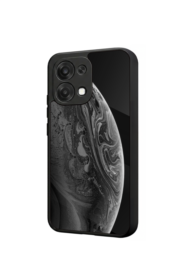 Oppo A6 Pro Uyumlu Ay Tasarımlı Glossy Premium Kılıf