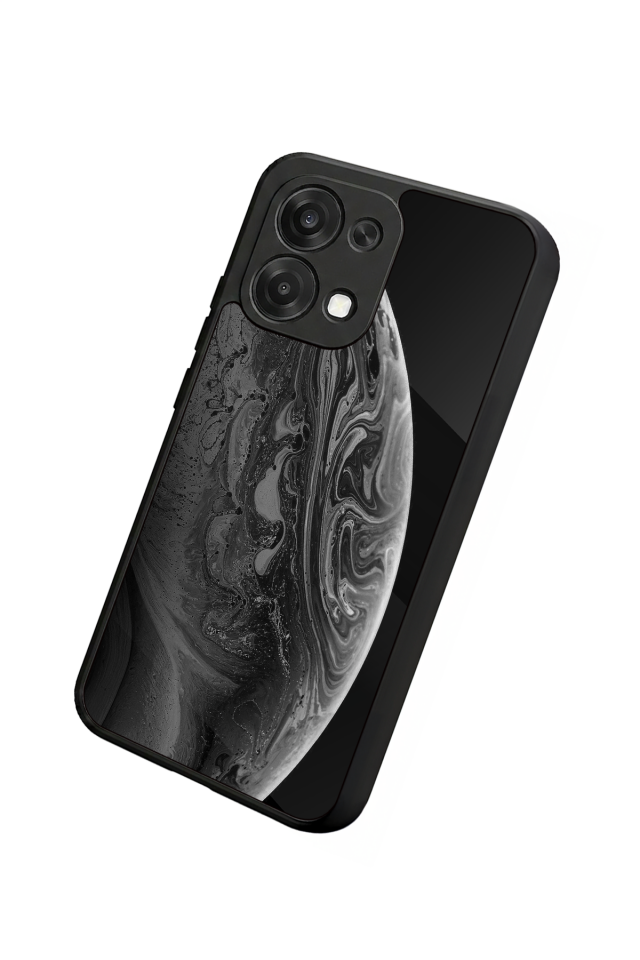 Oppo A6 Pro Uyumlu Ay Tasarımlı Glossy Premium Kılıf