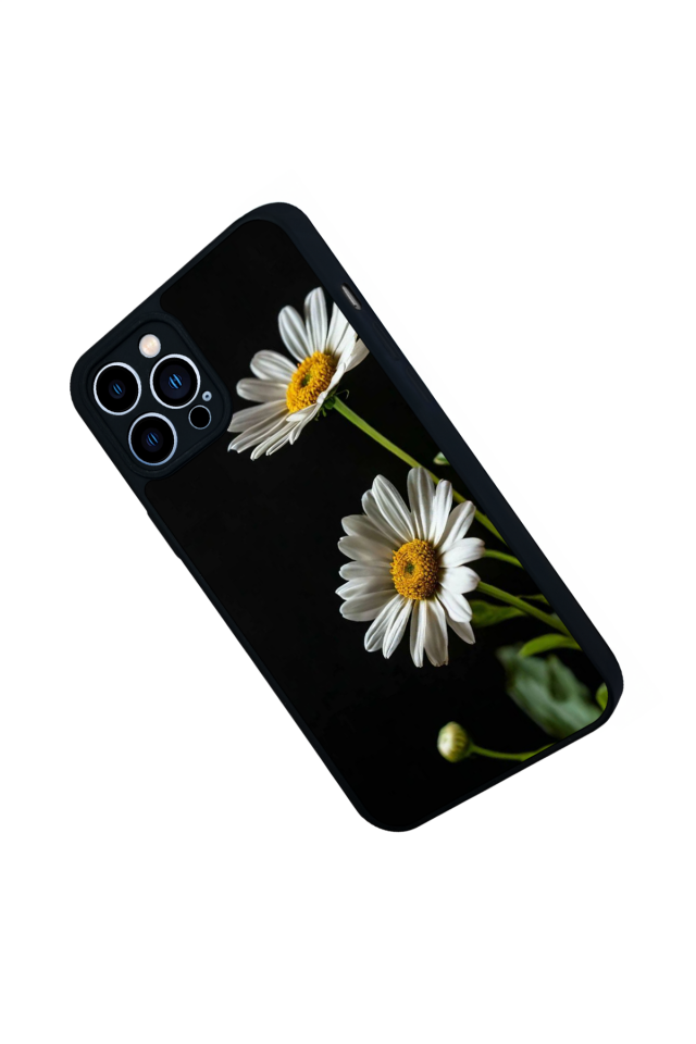iPhone 13 Pro Max Uyumlu Cicek Tasarımlı Glossy Premium Kılıf