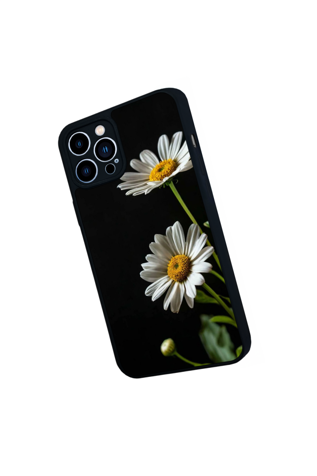 iPhone 13 Pro Max Uyumlu Cicek Tasarımlı Glossy Premium Kılıf