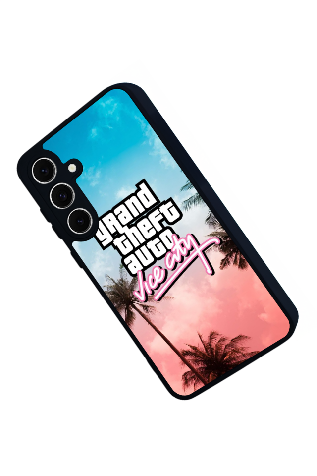 Samsung Galaxy S24 FE Uyumlu GTA Tasarımlı Glossy Premium Kılıf