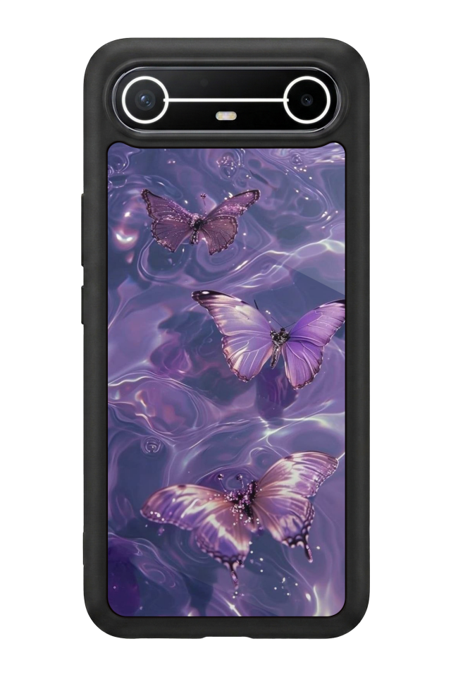 Tecno Spark Slim 5G Uyumlu Kelebek Tasarımlı Glossy Premium Kılıf