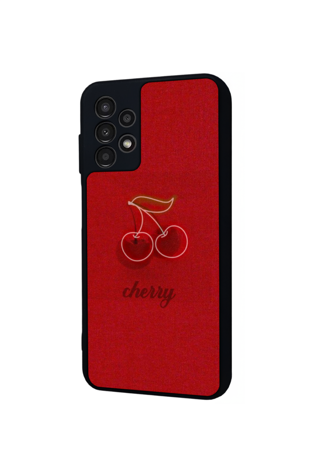 Samsung Galaxy A13 Uyumlu Kiraz Tasarımlı Glossy Premium Kılıf