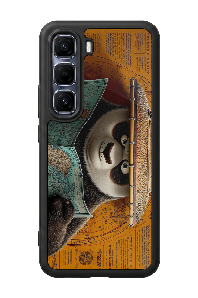 Infinix Hot 60 Pro Plus Uyumlu Kung Fu Panda Tasarımlı Glossy Premium Kılıf