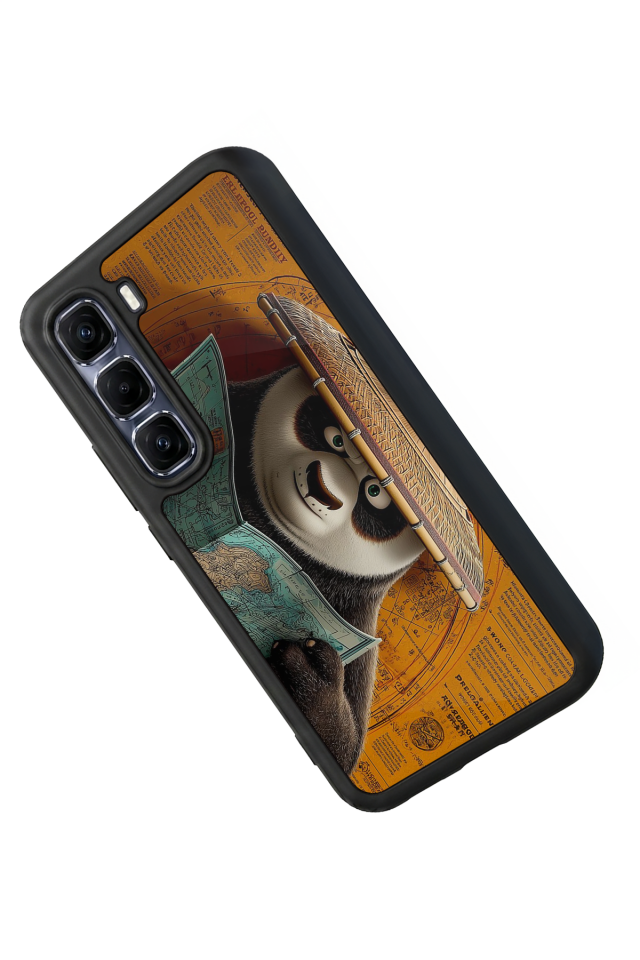 Infinix Hot 60 Pro Plus Uyumlu Kung Fu Panda Tasarımlı Glossy Premium Kılıf