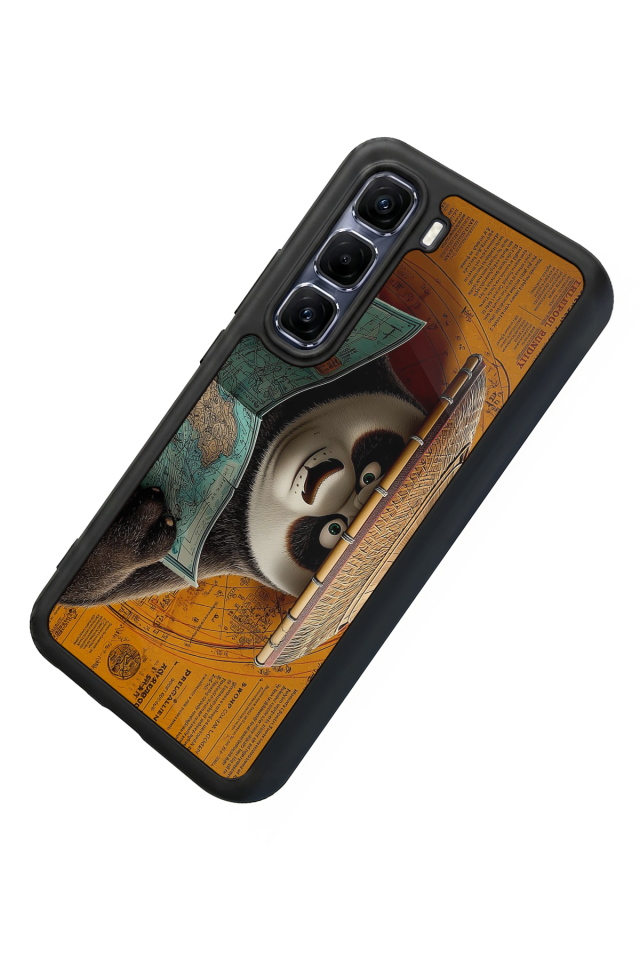 Infinix Hot 60 Pro Plus Uyumlu Kung Fu Panda Tasarımlı Glossy Premium Kılıf