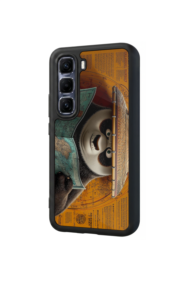 Infinix Hot 60 Pro Plus Uyumlu Kung Fu Panda Tasarımlı Glossy Premium Kılıf