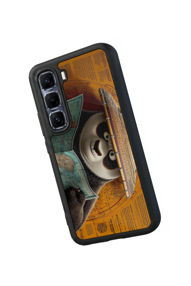 Infinix Hot 60 Pro Plus Uyumlu Kung Fu Panda Tasarımlı Glossy Premium Kılıf