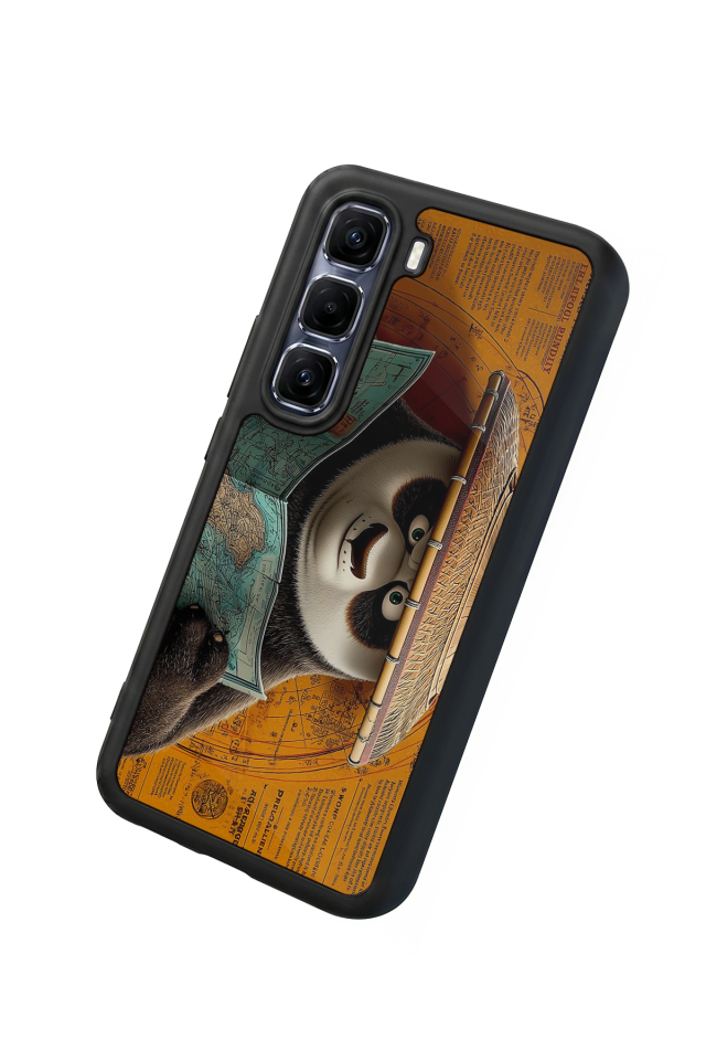 Infinix Hot 60 Pro Plus Uyumlu Kung Fu Panda Tasarımlı Glossy Premium Kılıf