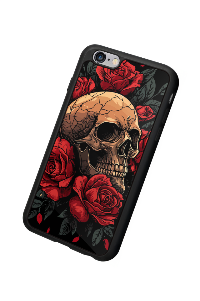 iPhone 6 Plus Uyumlu KuruKafa Tasarımlı Glossy Premium Kılıf