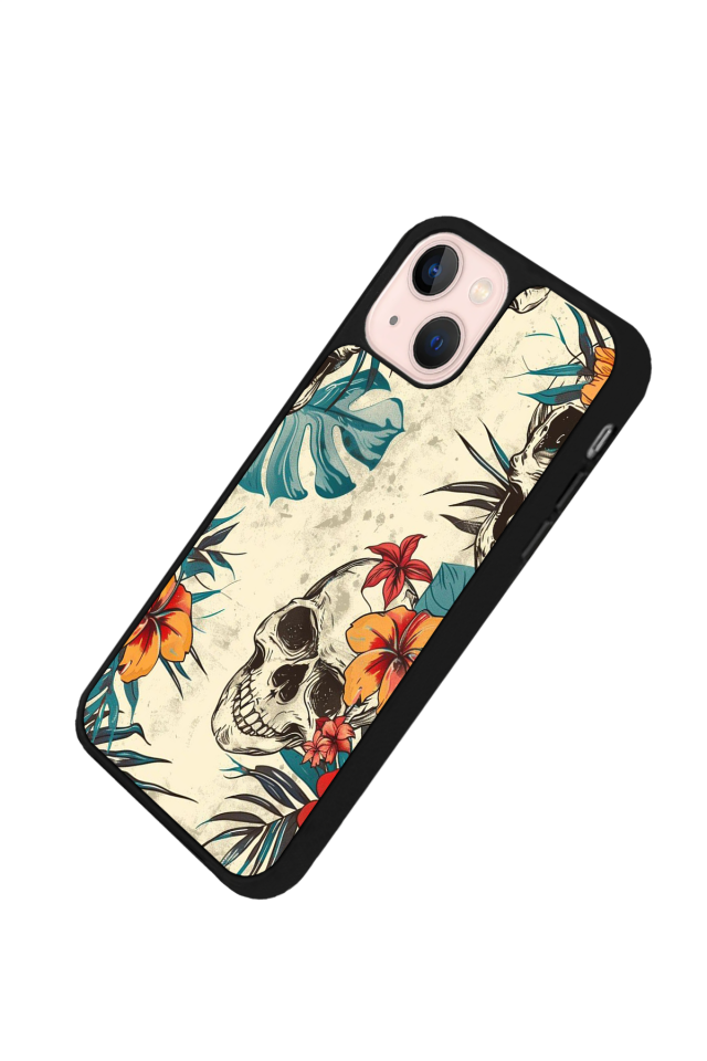 iPhone 13 Mini Uyumlu KuruKafa Tasarımlı Glossy Premium Kılıf