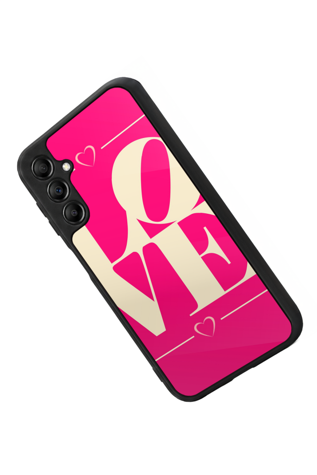 Samsung Galaxy A14 Uyumlu Love Tasarımlı Glossy Premium Kılıf