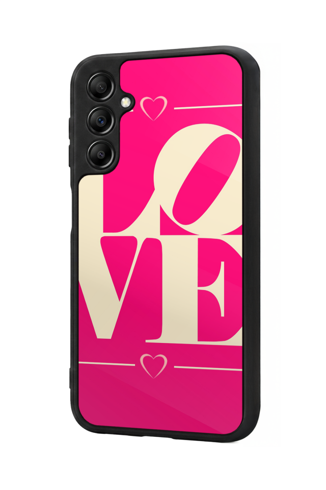 Samsung Galaxy A14 Uyumlu Love Tasarımlı Glossy Premium Kılıf