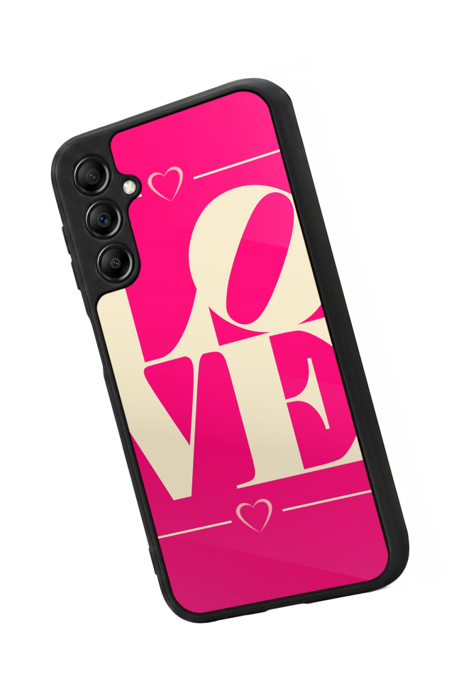 Samsung Galaxy A14 Uyumlu Love Tasarımlı Glossy Premium Kılıf