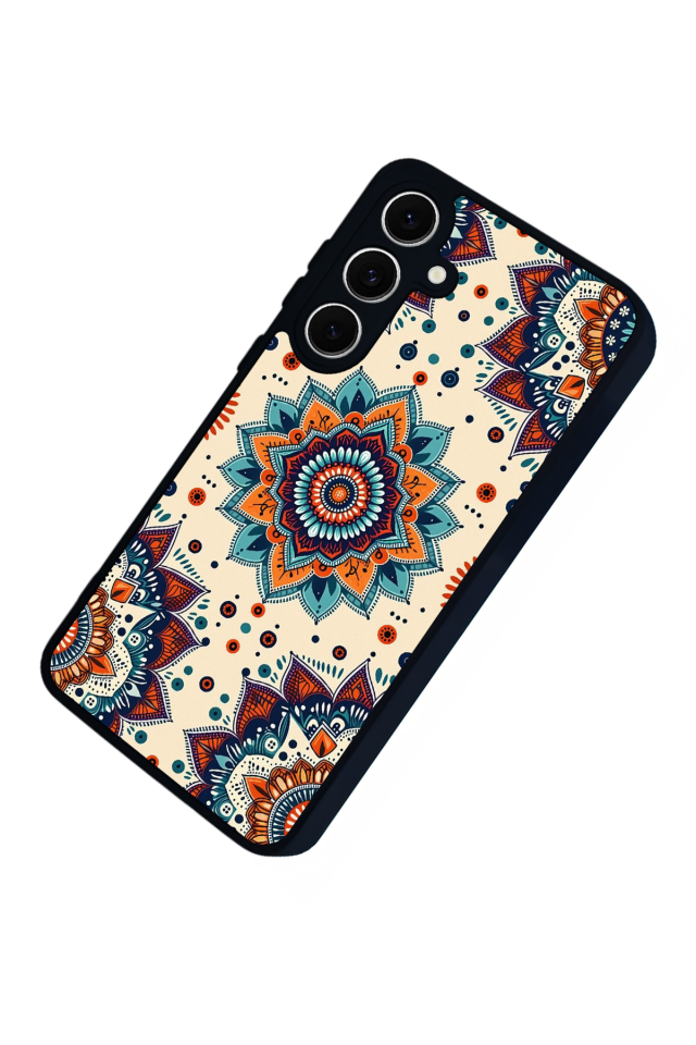Samsung Galaxy S24 FE Uyumlu Mandala Tasarımlı Glossy Premium Kılıf
