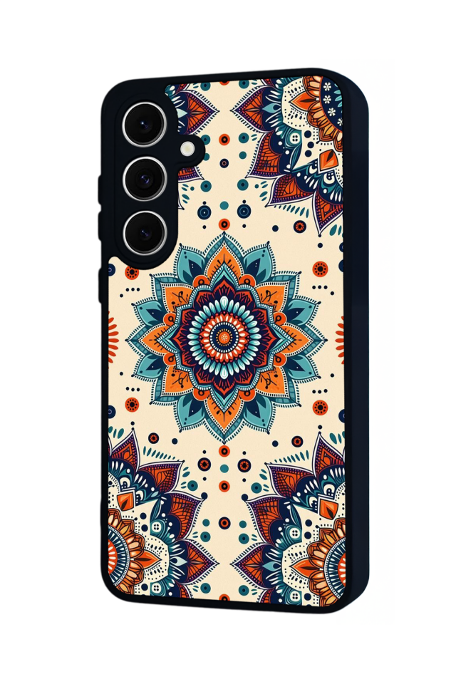 Samsung Galaxy S24 FE Uyumlu Mandala Tasarımlı Glossy Premium Kılıf