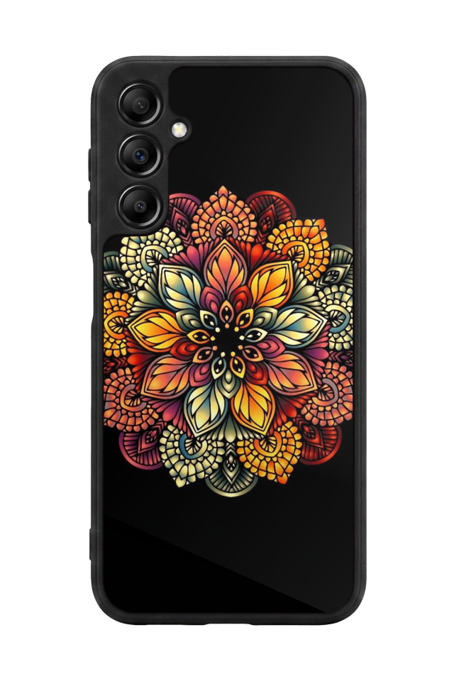 Samsung Galaxy A14 Uyumlu Mandala Tasarımlı Glossy Premium Kılıf