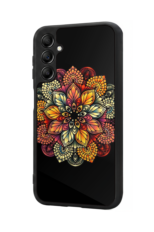 Samsung Galaxy A14 Uyumlu Mandala Tasarımlı Glossy Premium Kılıf