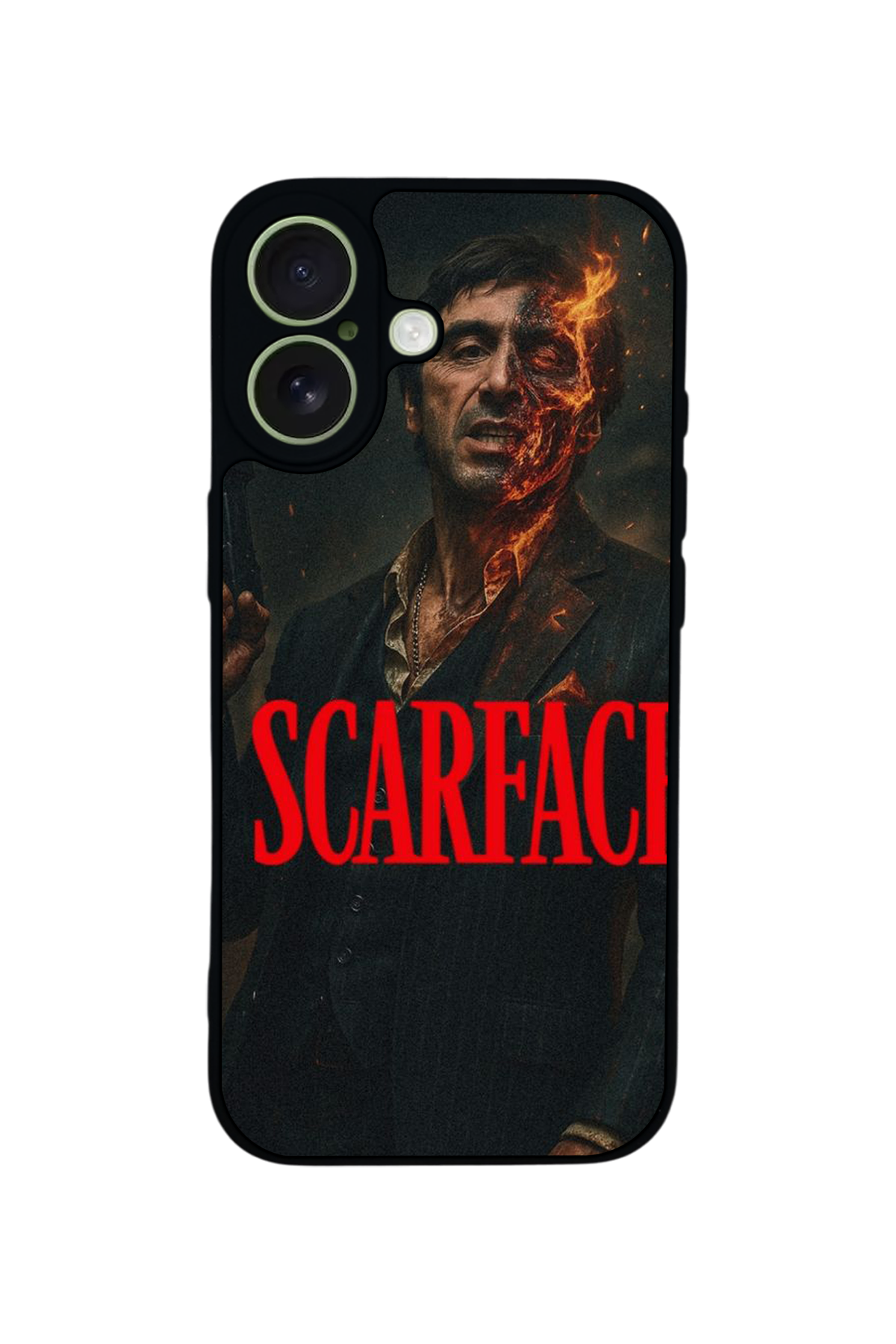 iPhone 17 Uyumlu Scarface Tasarımlı Glossy Premium Kılıf
