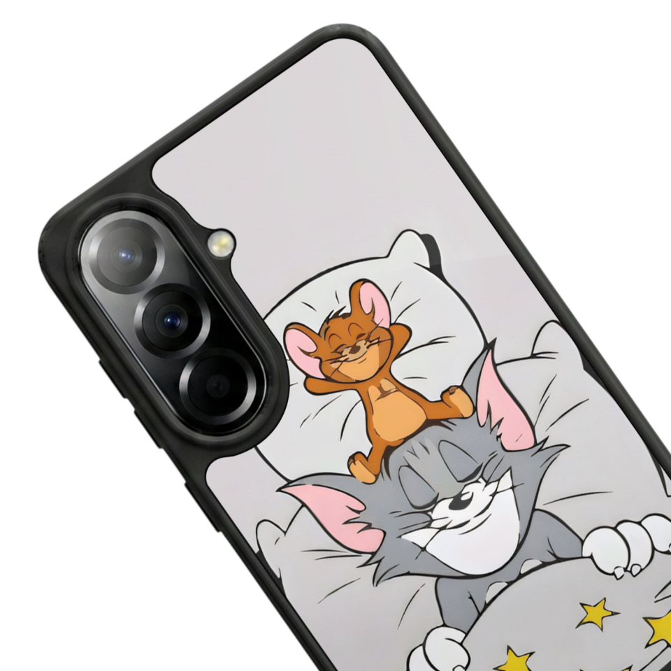 Samsung Galaxy A57 Uyumlu Tom And Jerry Tasarımlı Glossy Premium Kılıf