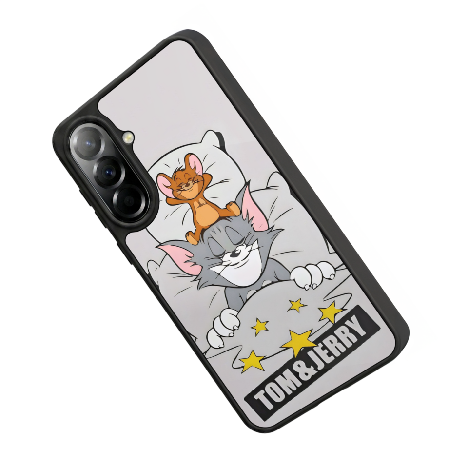 Samsung Galaxy A57 Uyumlu Tom And Jerry Tasarımlı Glossy Premium Kılıf