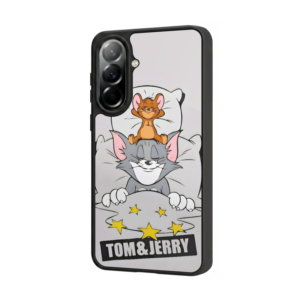 Samsung Galaxy A57 Uyumlu Tom And Jerry Tasarımlı Glossy Premium Kılıf
