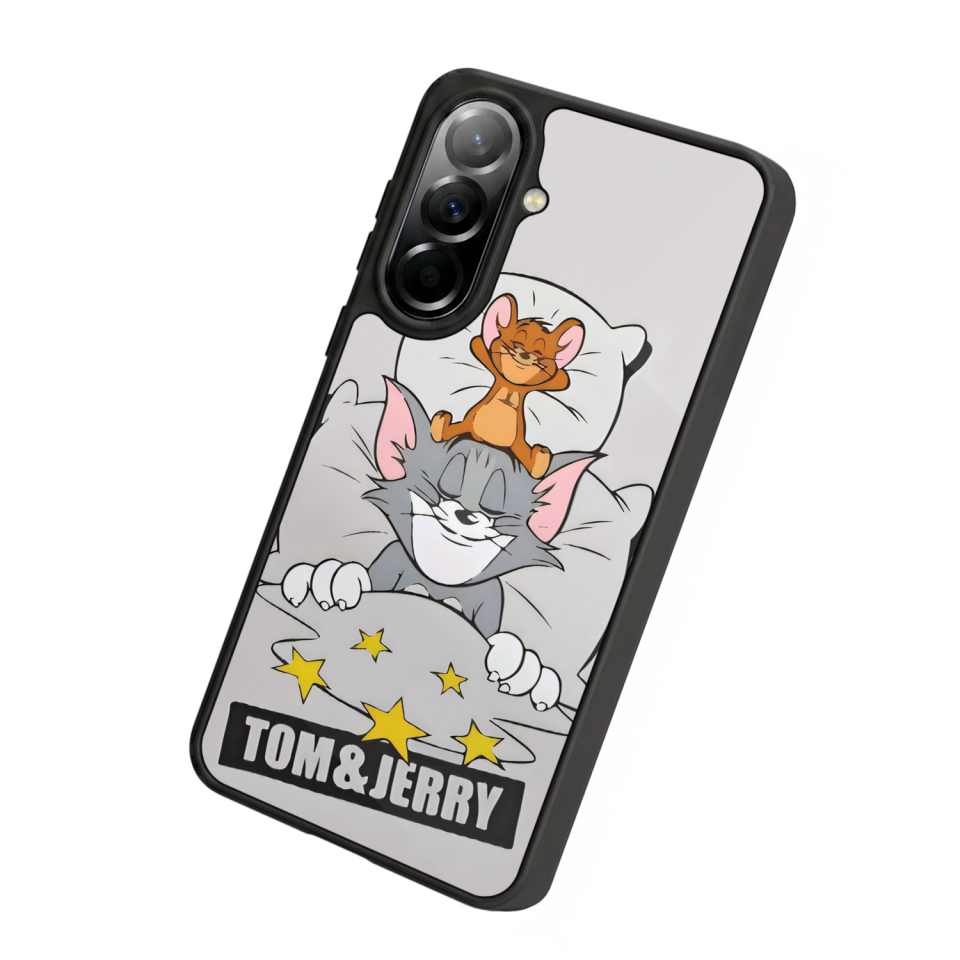 Samsung Galaxy A57 Uyumlu Tom And Jerry Tasarımlı Glossy Premium Kılıf