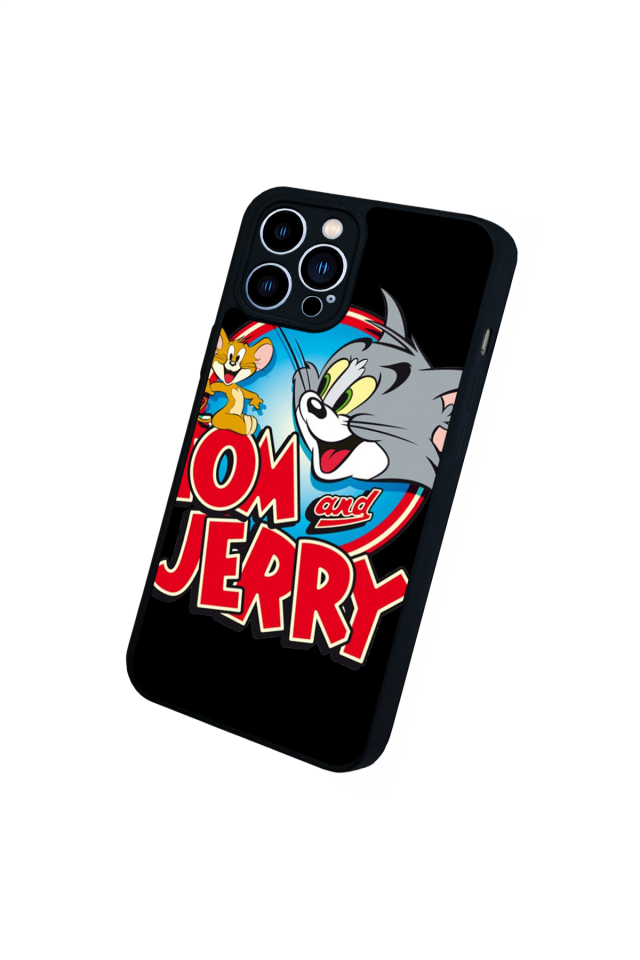 iPhone 12 Pro Max Uyumlu Tom And Jerry Tasarımlı Glossy Premium Kılıf