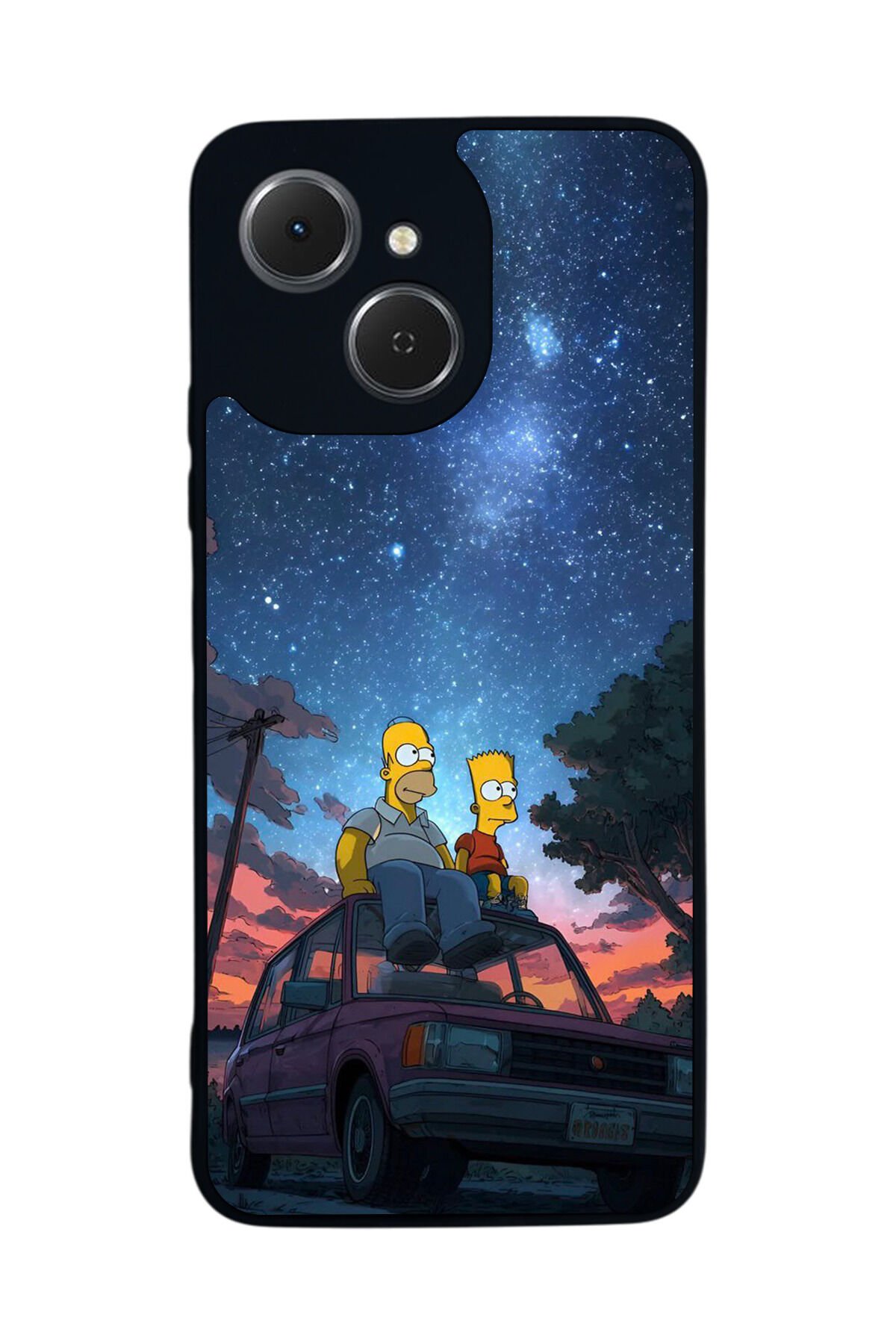 Tecno Spark 40C Uyumlu The Simpsons Tasarımlı Glossy Premium Kılıf