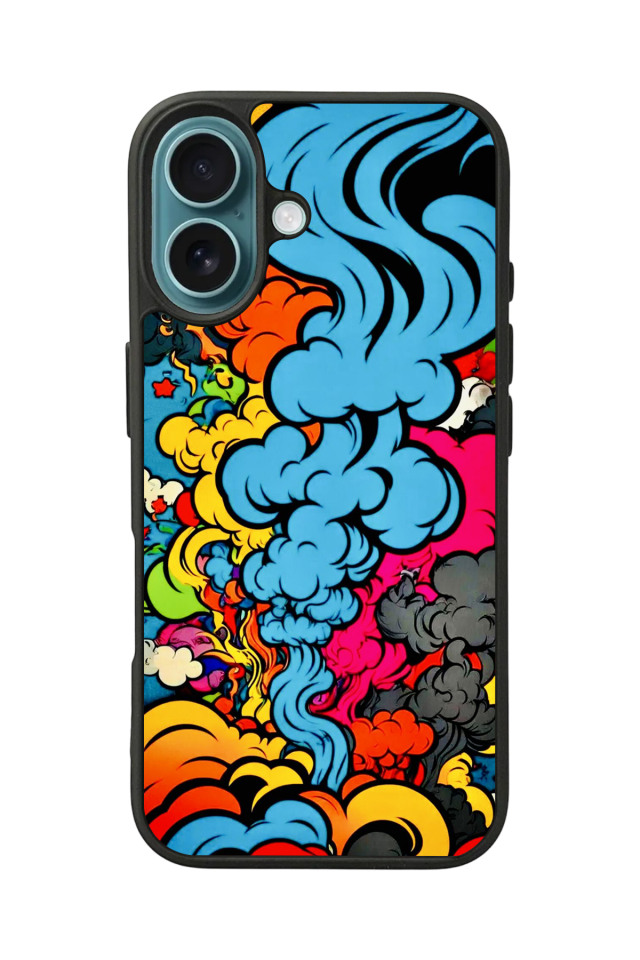 iPhone 16 Uyumlu Abstract Tasarımlı Glossy Premium Kılıf