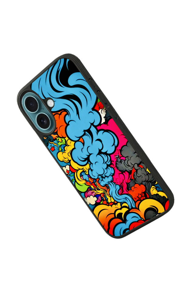 iPhone 16 Uyumlu Abstract Tasarımlı Glossy Premium Kılıf