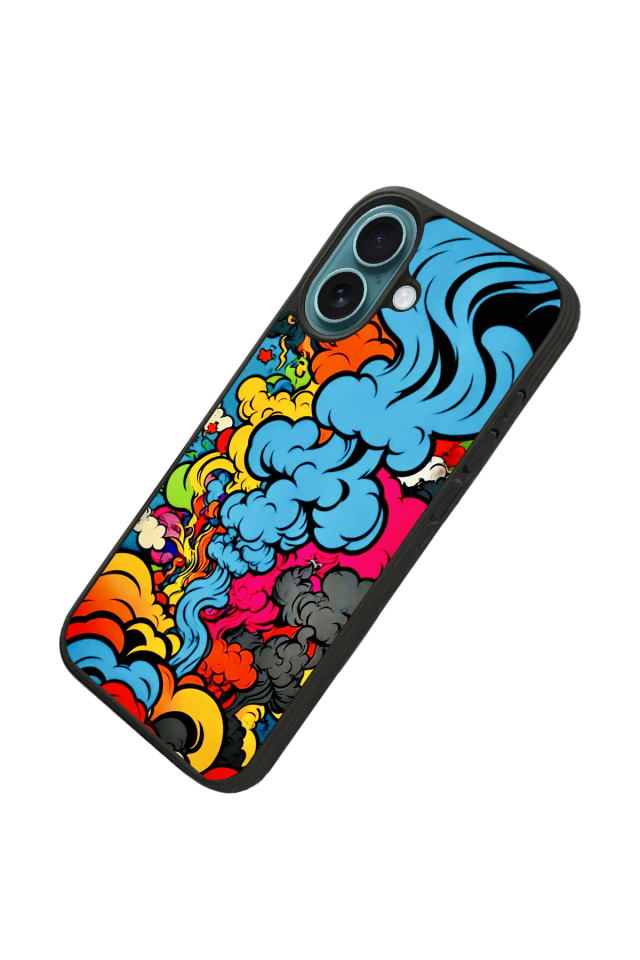 iPhone 16 Uyumlu Abstract Tasarımlı Glossy Premium Kılıf