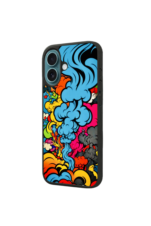 iPhone 16 Uyumlu Abstract Tasarımlı Glossy Premium Kılıf