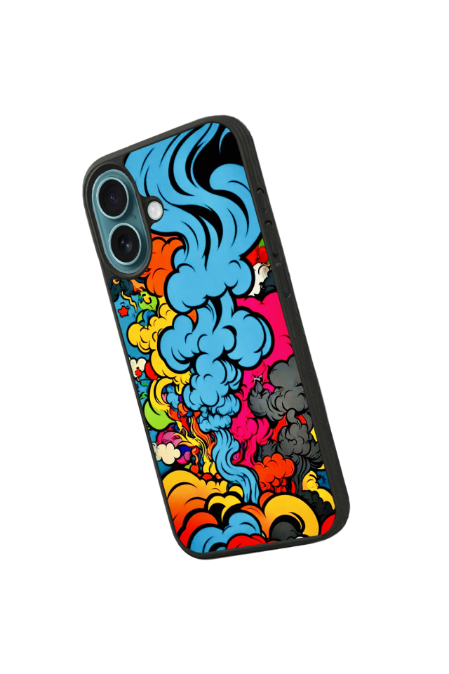 iPhone 16 Uyumlu Abstract Tasarımlı Glossy Premium Kılıf