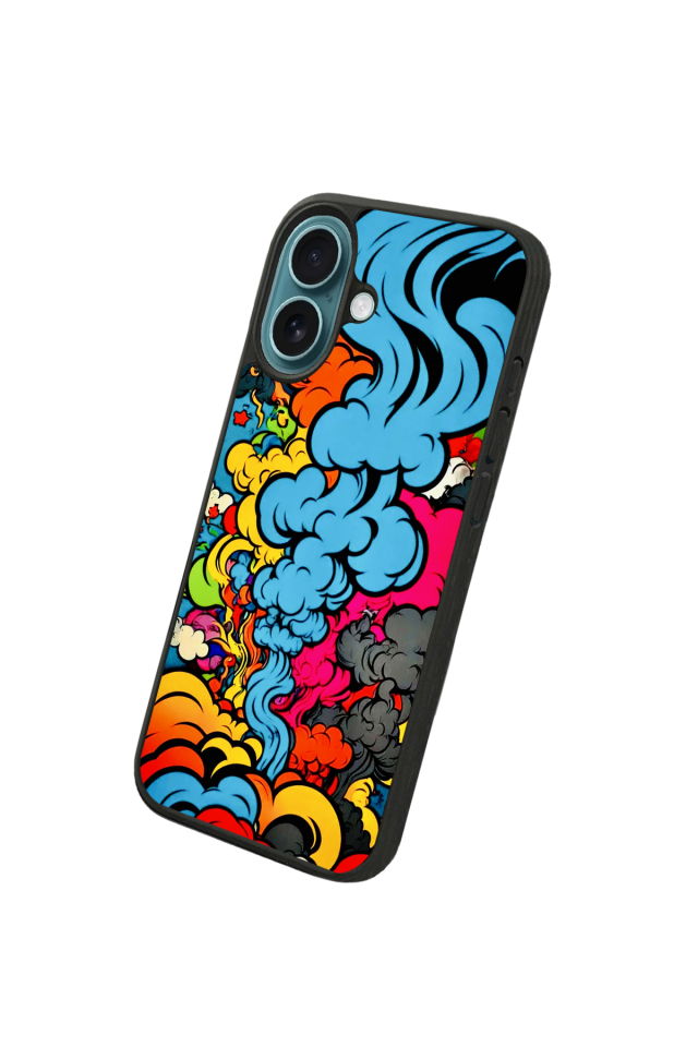 iPhone 16 Uyumlu Abstract Tasarımlı Glossy Premium Kılıf
