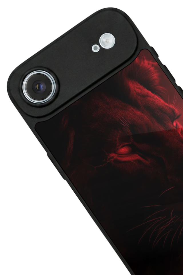 iPhone 17 Air Uyumlu Aslan Tasarımlı Glossy Premium Kılıf