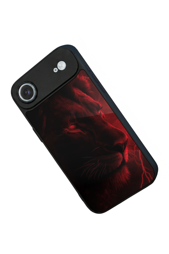 iPhone 17 Air Uyumlu Aslan Tasarımlı Glossy Premium Kılıf
