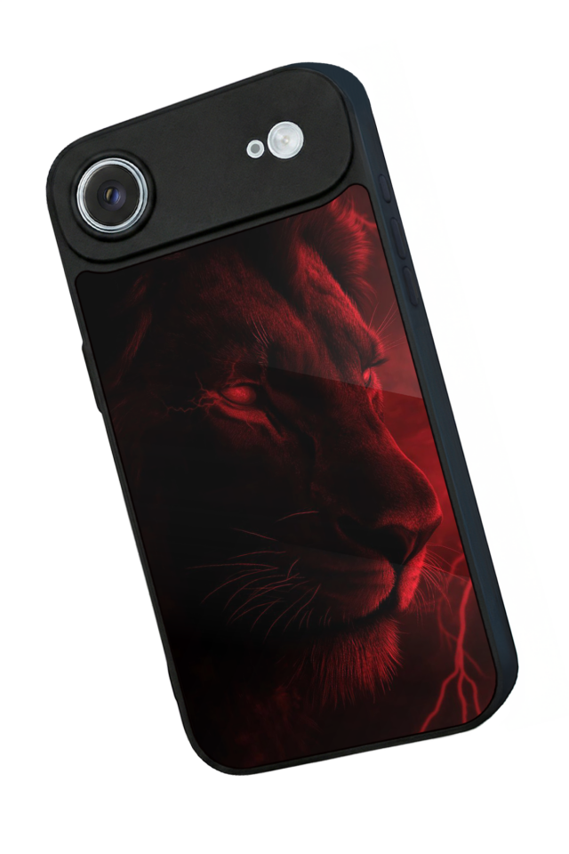 iPhone 17 Air Uyumlu Aslan Tasarımlı Glossy Premium Kılıf
