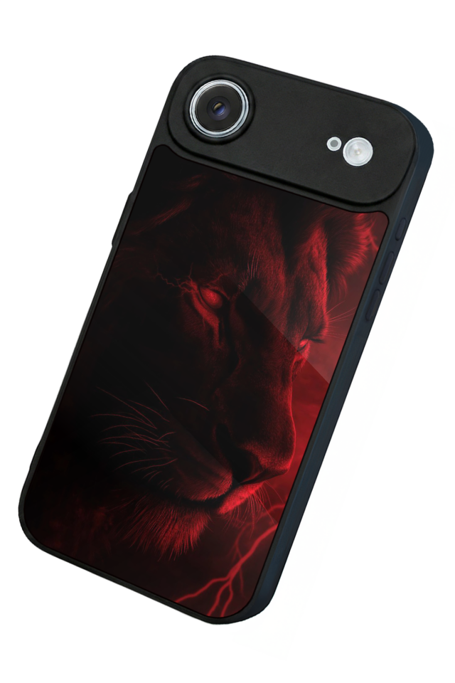 iPhone 17 Air Uyumlu Aslan Tasarımlı Glossy Premium Kılıf