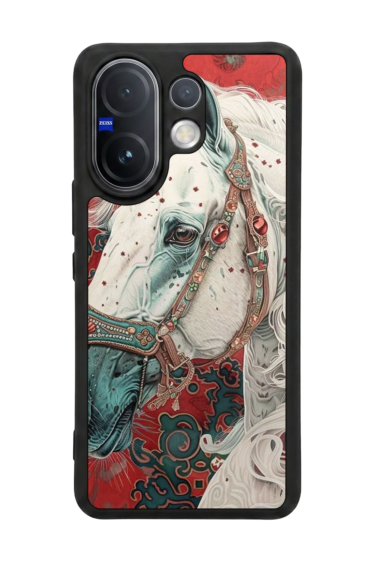 Vivo V60 Uyumlu At Horse Tasarımlı Glossy Premium Kılıf