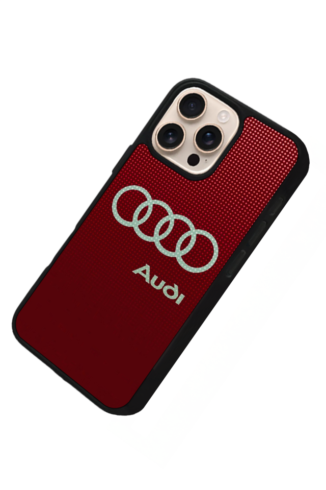 iPhone 15 Pro Uyumlu Audi Tasarımlı Glossy Premium Kılıf