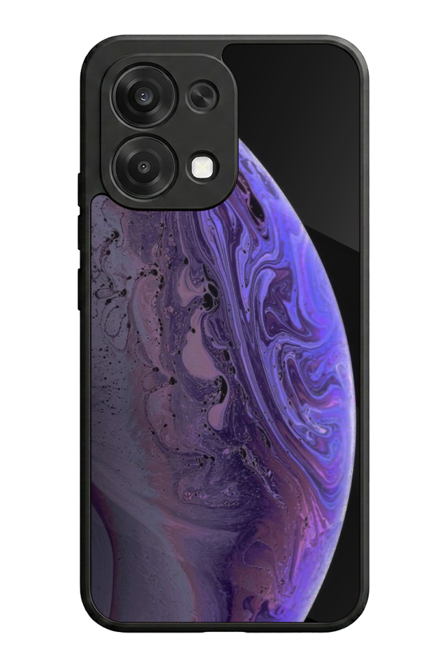 Oppo A6 Pro Uyumlu Ay Tasarımlı Glossy Premium Kılıf