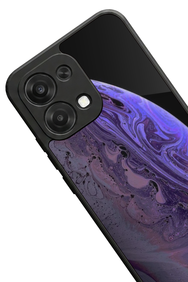 Oppo A6 Pro Uyumlu Ay Tasarımlı Glossy Premium Kılıf